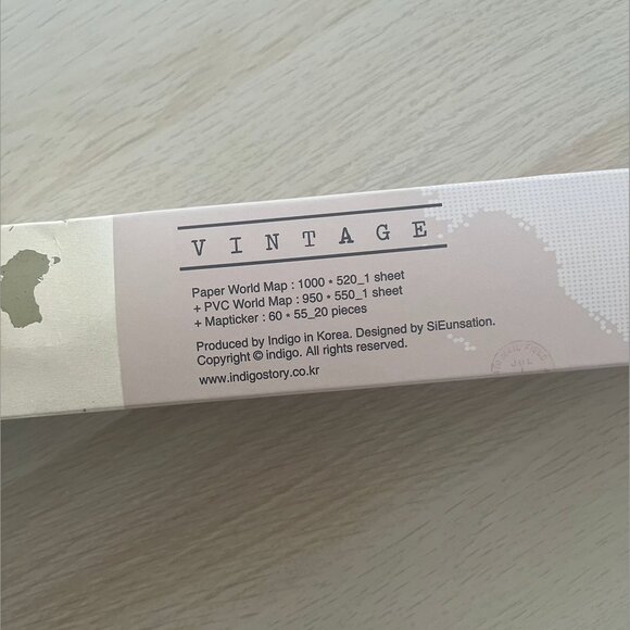 [NEW] Korean Vintage Neutral Minimalist Travel Map - Picture 4 of 6